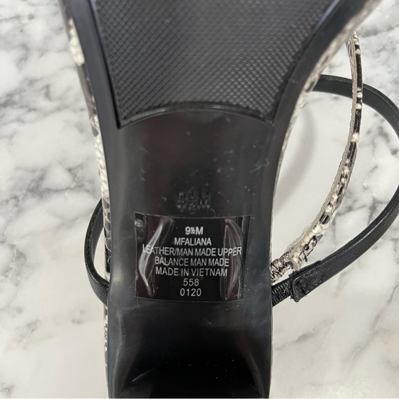 Marc Fisher Snakeskin ‘Aliana’ Sandals Block Heel Bloggers Favorite Size 9.5 - Picture 15 of 16